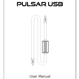 Silent Power Pulsar USB user manual cover with product illustration